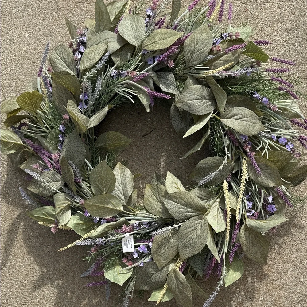 Frontgate Lavender Wreath - NWT
